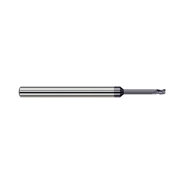 Harvey Tool 0.0390 in. 1 mm Cutter dia. x 0.0580 in. x 0.3250 in. Reach Carbide Square End Mill, 4 Flutes 874139-C3 - main